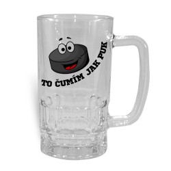 Pivní půllitr Čumím jak puk